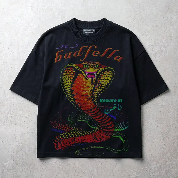 Beware_Of_Snakes_Unisex_Oversized_Tee