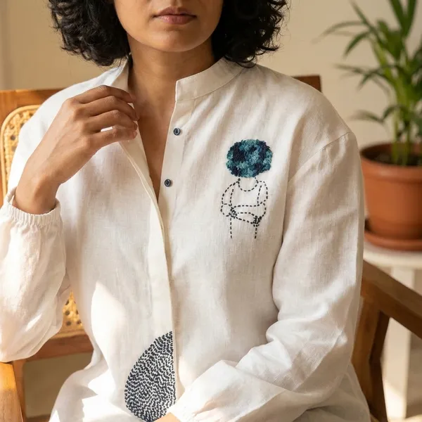Pearl_White_Cotton_Shirt_For_Women