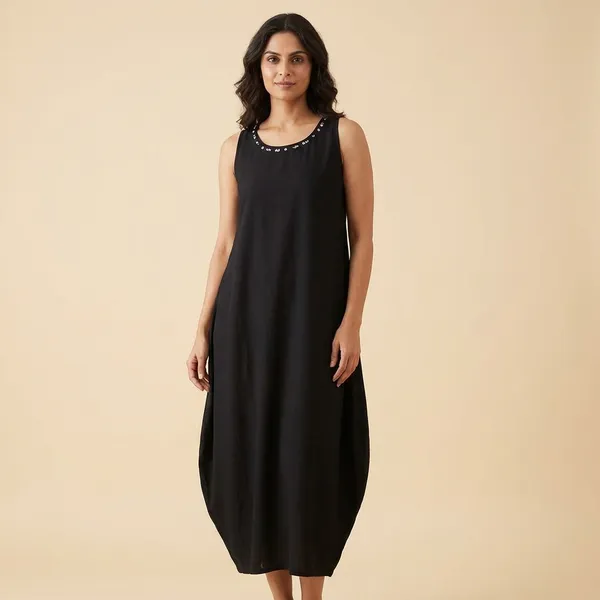 Black_Aura_Cotton_Dress_For_Women
