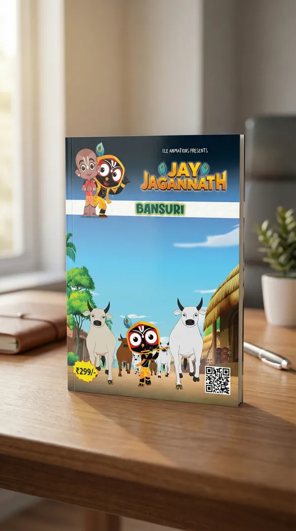 The_Comics_Duo_Pack_-_Comics_Book_Tirth_Yatra_+__Comics_Book_Bansuri_+_Notebook_Labels_(7_Sheets)