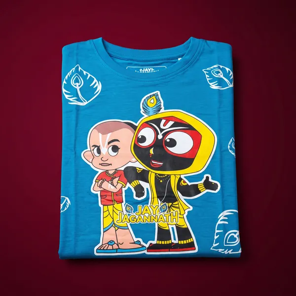Jay_Jagannath_Kids_"Best_Friends"_Ocen_Blue_T-Shirt