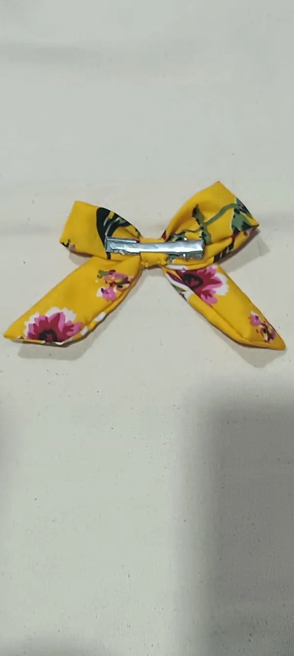 Yellow_Satin_Premium_And_Elegant_Hair_Bow_For_Women