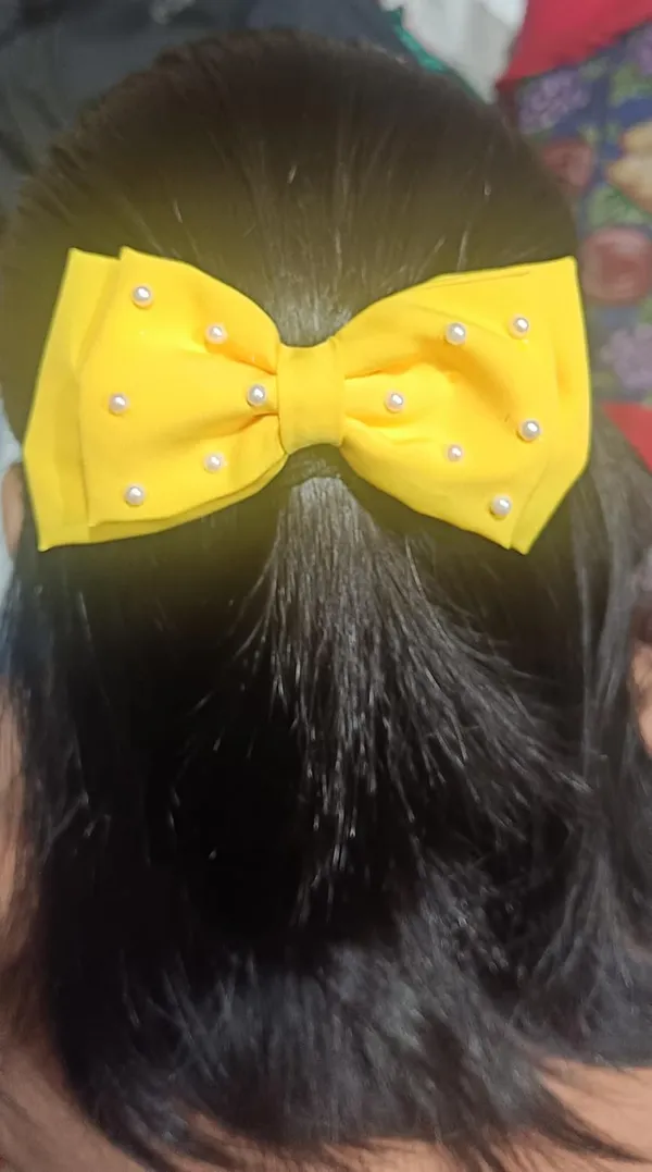 Yellow_Satin_Premium_And_Elegant_Hair_Bow_Clip_For_Women