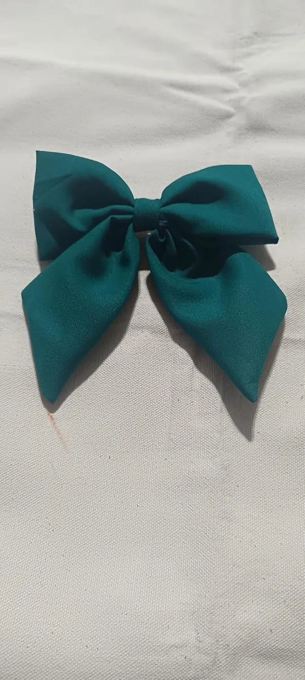 Teal_Green_Satin_Premium_And_Elegant_Hair_Bow_For_Women