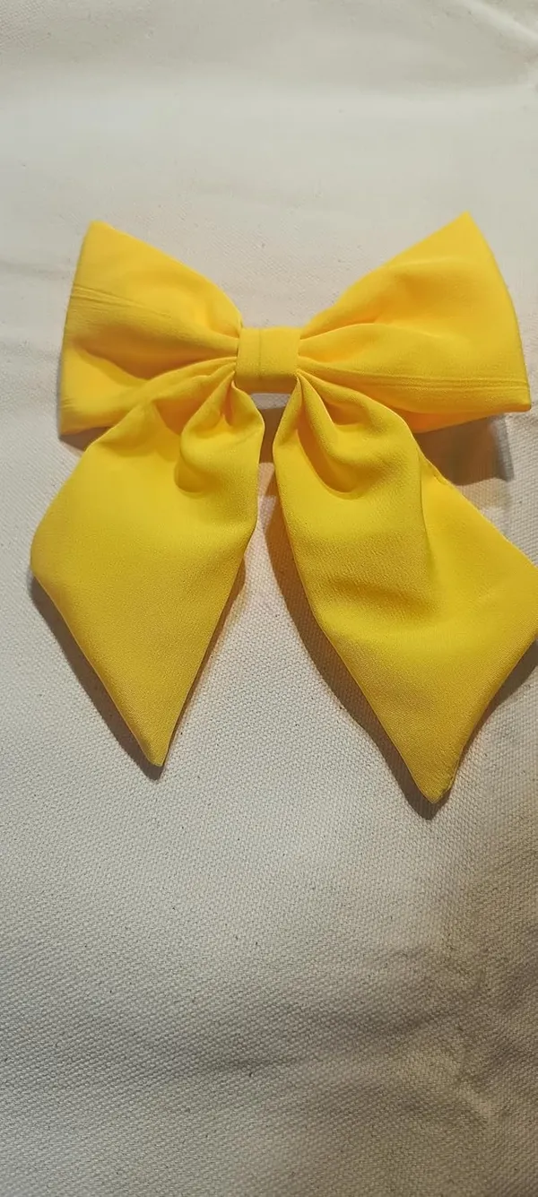 Yellow_Satin_Premium_And_Elegant_Hair_Bow_For_Women