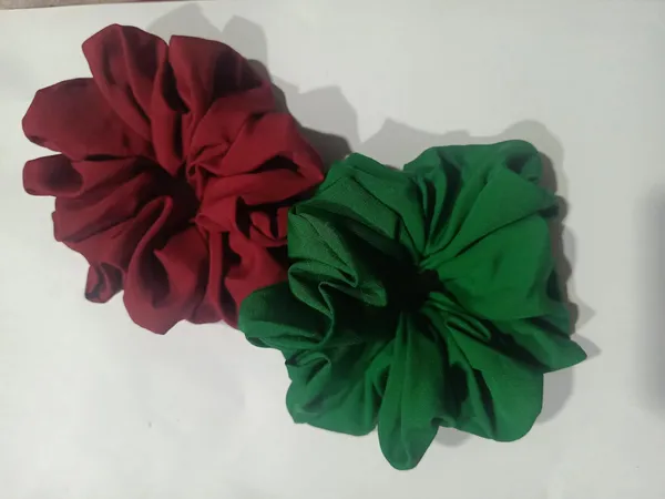 Red_And_Green_Satin_Premium_And_Elegant_Hair_Bow_For_Women_(Pack_of_2)