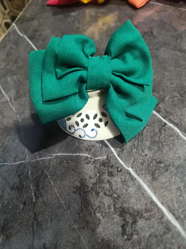 Green_Satin_Premium_And_Elegant_Hair_Bow_Clip_For_Women