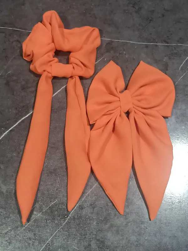 Orange_Satin_Premium_And_Elegant_Hair_Bow_For_Women_(Pack_of_3)