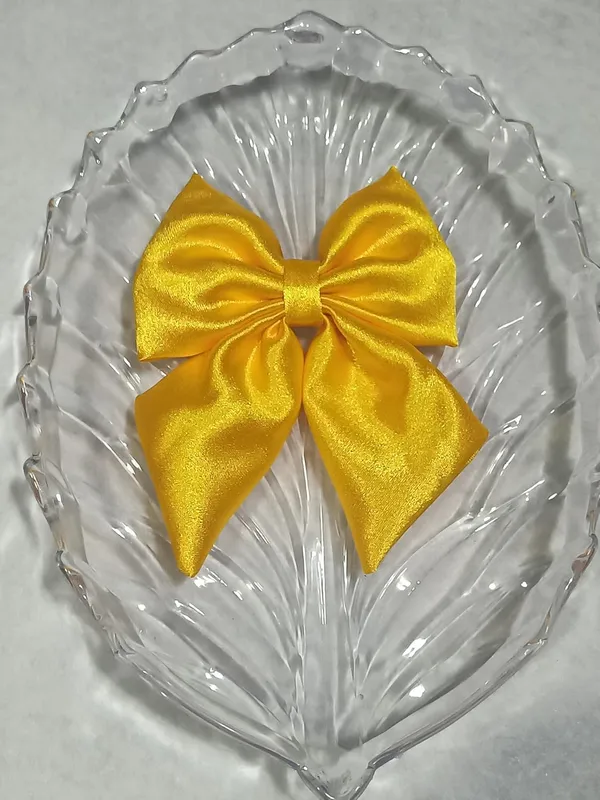 Yellow_Satin_Premium_And_Elegant_Hair_Bow_For_Women_(Pack_of_3)