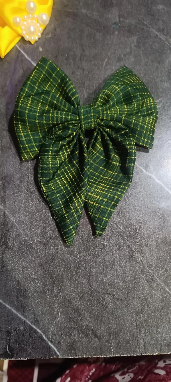 Green_Satin_Premium_And_Elegant_Hair_Bow_For_Women_(Pack_of_3)