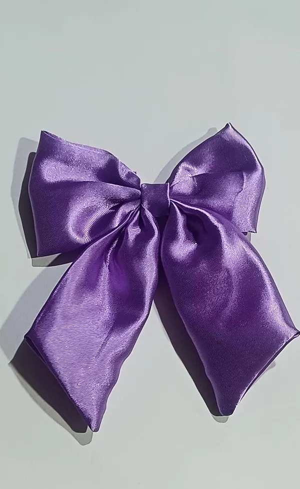 Blue_Satin_Premium_And_Elegant_Hair_Bow_For_Women