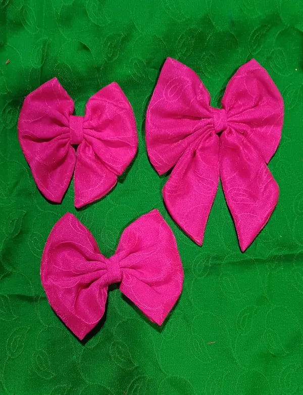 Green_Satin_Premium_And_Elegant_Hair_Bow_Clip_For_Women_(Pack_of_3)