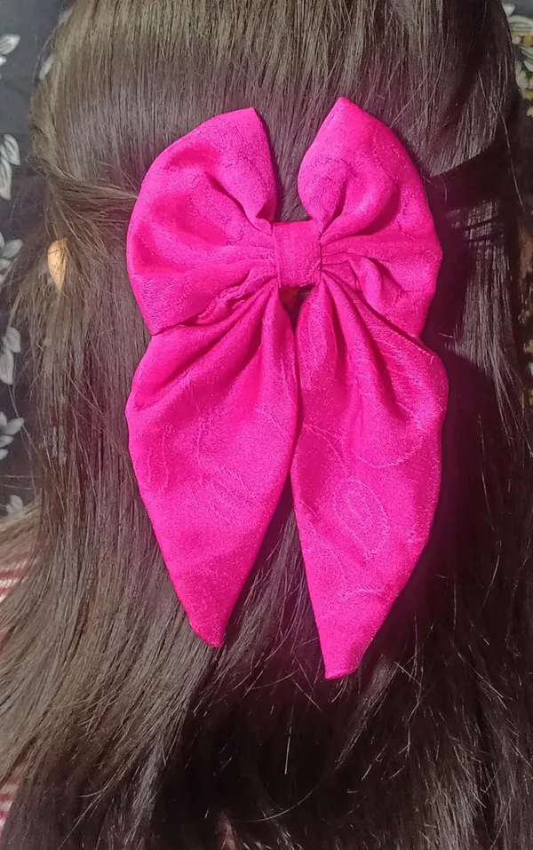 Green_Satin_Premium_And_Elegant_Hair_Bow_Clip_For_Women_(Pack_of_3)
