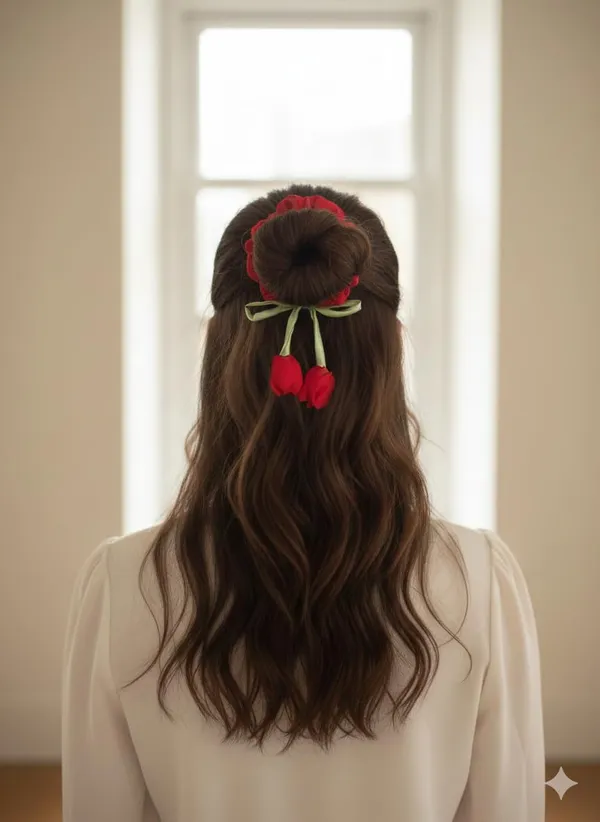 Red_Satin_Premium_And_Elegant_Hair_Bow_For_Women
