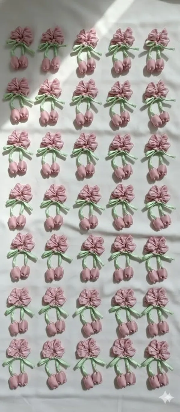 Pink_And_Green_Satin_Premium_And_Elegant_Hair_Bow_For_Women