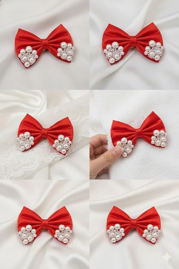 Green_Satin_Premium_And_Elegant_Hair_Bow_Clip_For_Women