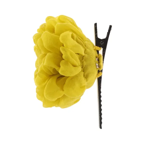 Yellow_Satin_Premium_And_Elegant_Hair_Bow_Clip_For_Women