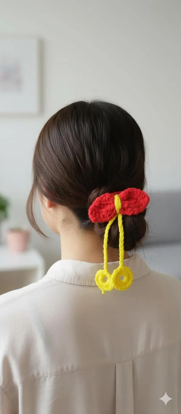 Red_And_Yellow_Satin_Premium_And_Elegant_Hair_Bow_For_Women_(Pack_of_2)
