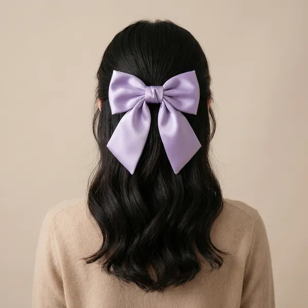 Green_Satin_Premium_And_Elegant_Hair_Bow_Clip_For_Women