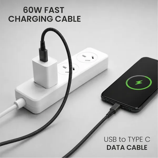 Eliide_Eld-16T_Usb_To_Type-C_Cable_60W_6A_Fast_Charging_1M