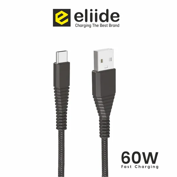 Eliide_Eld-16T_Usb_To_Type-C_Cable_60W_6A_Fast_Charging_1M