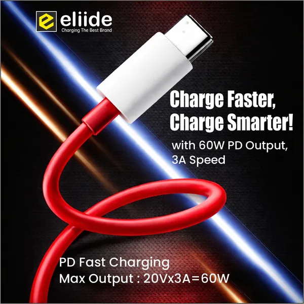 Eliide_Eld-21T_Type-C_To_Type-C_60W_Fast_Charging_Cable_1.5M