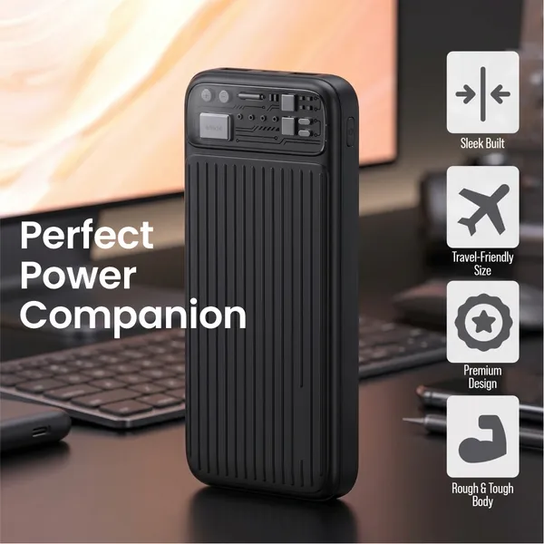 Eliide_Bolt_10000Mah_22.5W_Fast_Charging_Power_Bank_Black