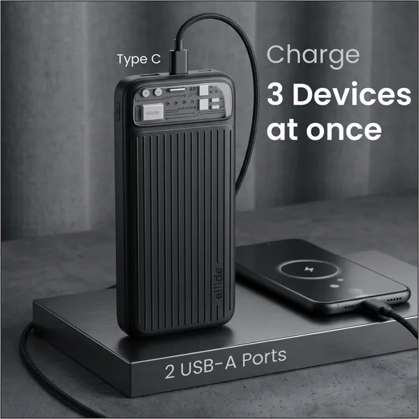 Eliide_Bolt_10000Mah_22.5W_Fast_Charging_Power_Bank_Black