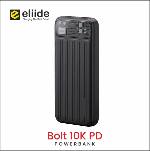Eliide_Bolt_10000Mah_22.5W_Fast_Charging_Power_Bank_Black