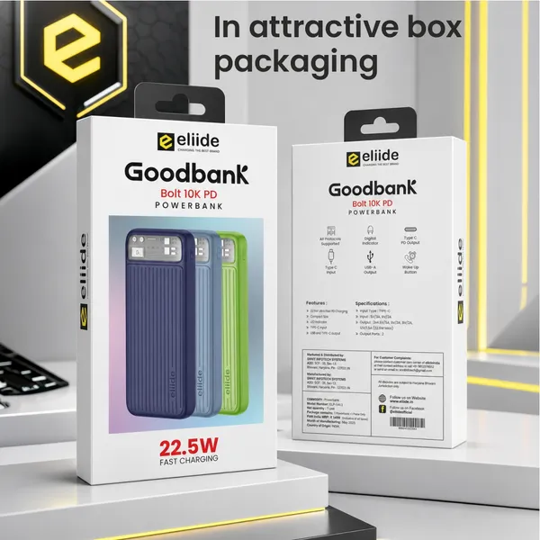Eliide_Bolt_10000Mah_22.5W_Fast_Charging_Power_Bank_Black