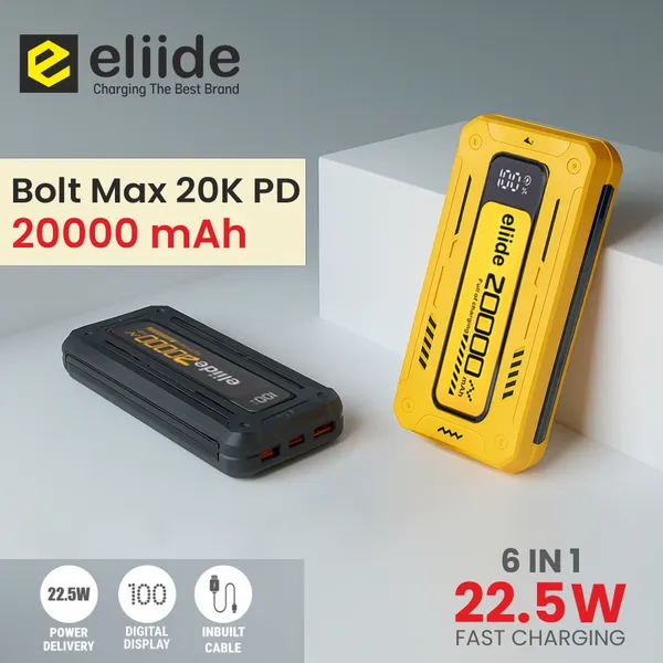 Eliide_Bolt_Max_20K_Pd_Powerbank_22.5W_Inbuilt_Cable_20000Mah