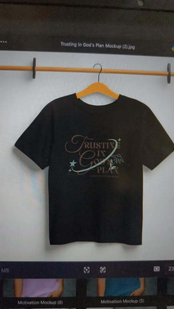 Black_Trusting_In_Gods_Plan_Inspirational_Faithbased_Tshirt