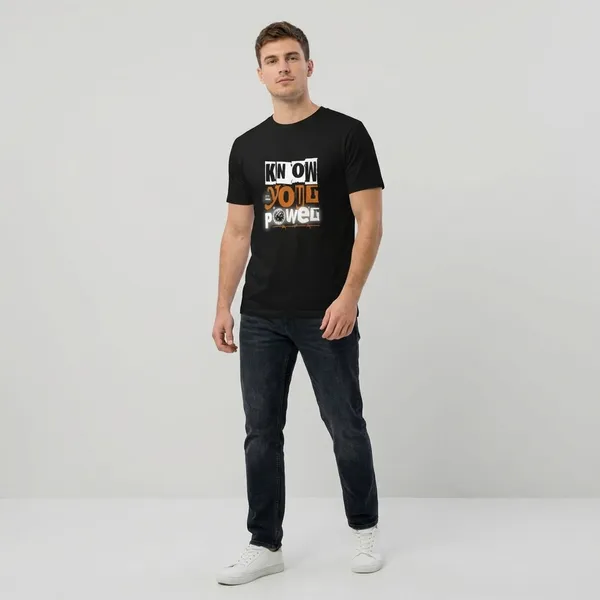 Black_Know_Your_Power_Printed_Tshirt_For_Men