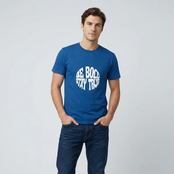 Blue_Be_Bold_Stay_True_Graphic_Print_Tshirt