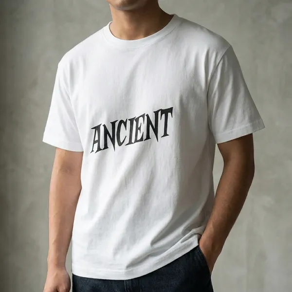 White_Ancient_Streetwear_Graphic_Print_Tshirt