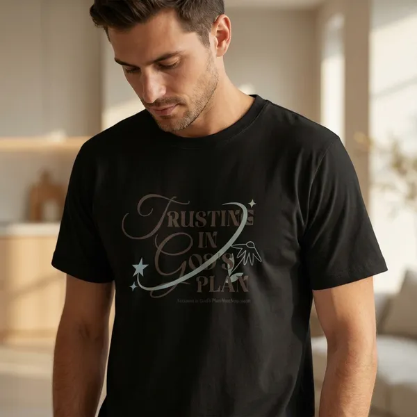 Black_Trusting_In_Gods_Plan_Inspirational_Faithbased_Tshirt