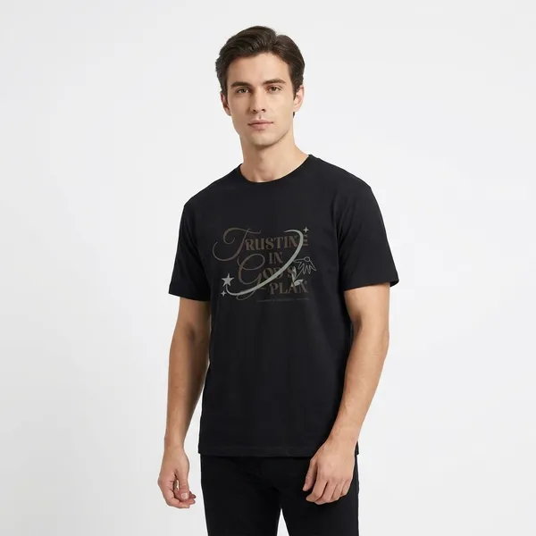 Black_Trusting_In_Gods_Plan_Inspirational_Faithbased_Tshirt