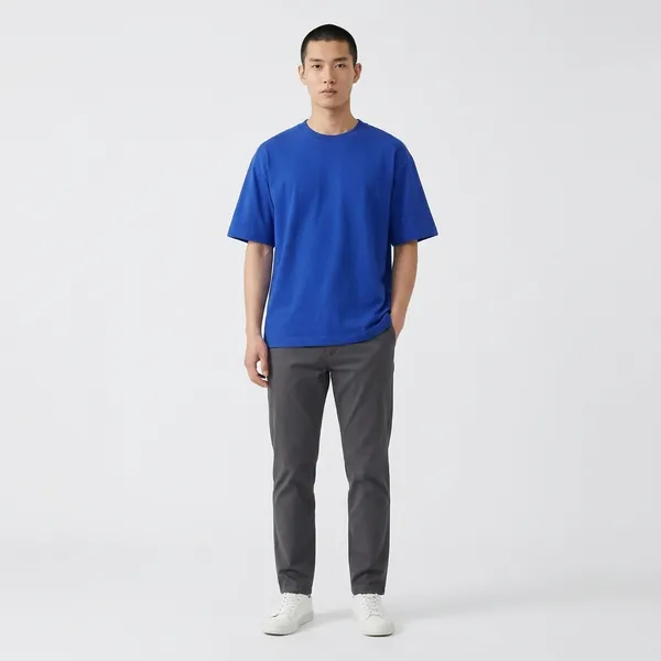 Royal_Blue_Oversized_Cotton_Tshirt_For_Men