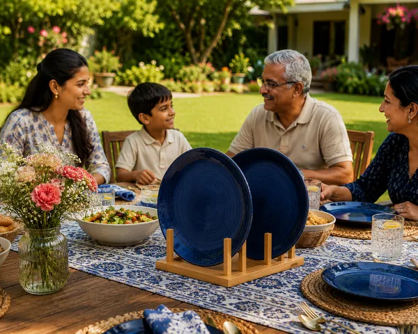 VEROSHIA_Ceramic_Blue_Plates_Set_of_2