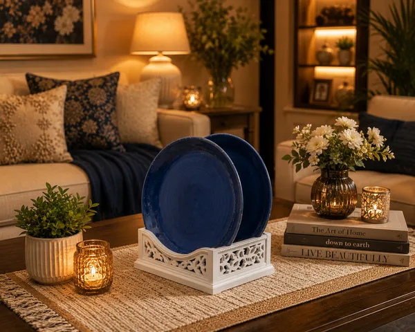 VEROSHIA_Ceramic_Blue_Plates_Set_of_2