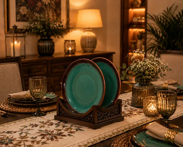 VEROSHIA_Ceramic_Green_Plates_Set_of_2