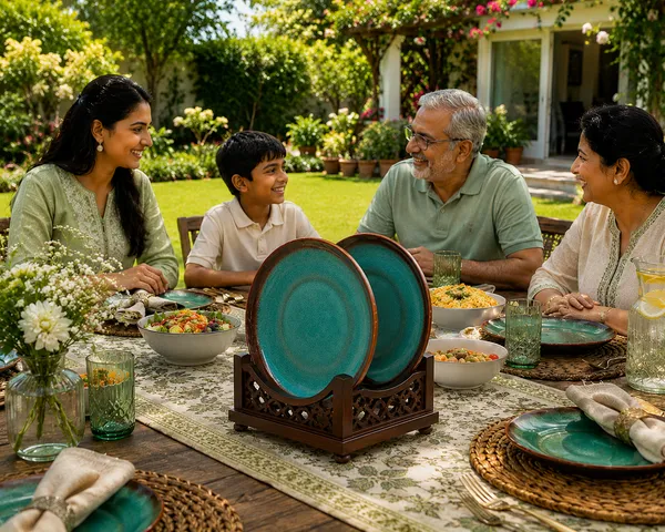 VEROSHIA_Ceramic_Green_Plates_Set_of_2