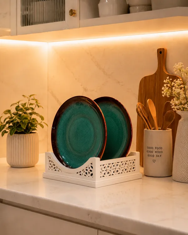 VEROSHIA_Ceramic_Green_Plates_Set_of_2