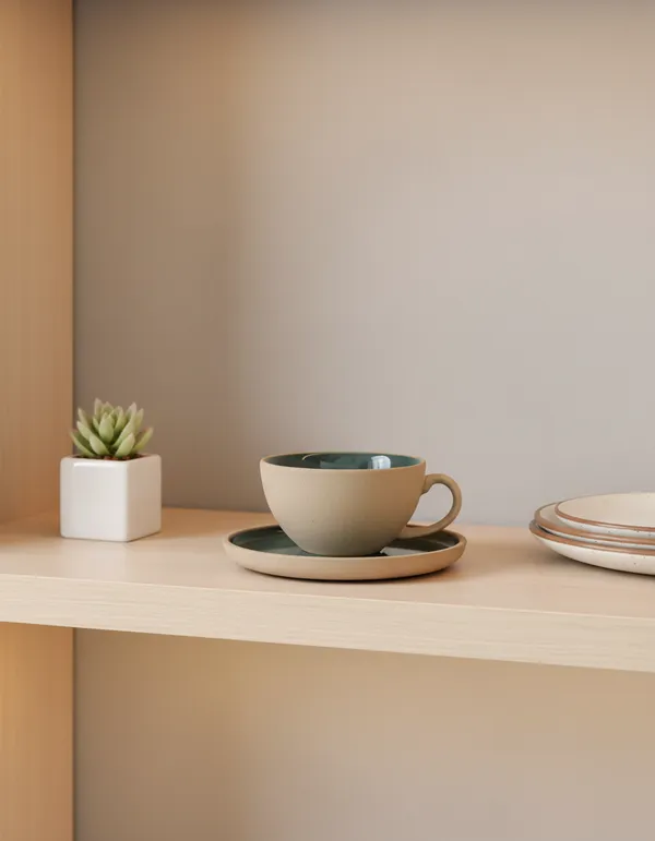 Brown_And_Green_Premium_Ceramic_Coffee_Mug_With_Dish