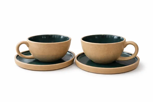 Brown_And_Green_Premium_Ceramic_Coffee_Mug_With_Dish