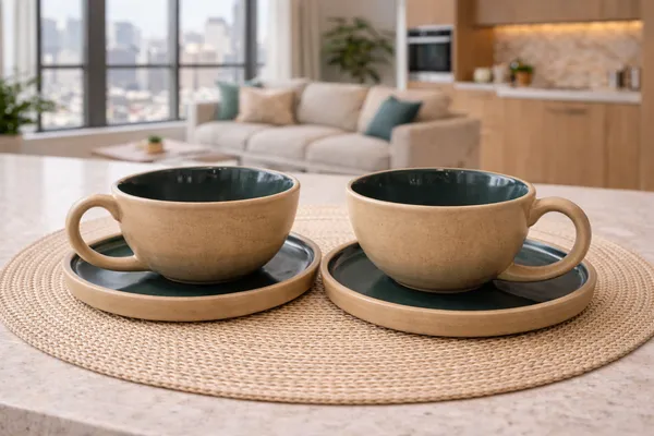 Brown_And_Green_Premium_Ceramic_Coffee_Mug_With_Dish