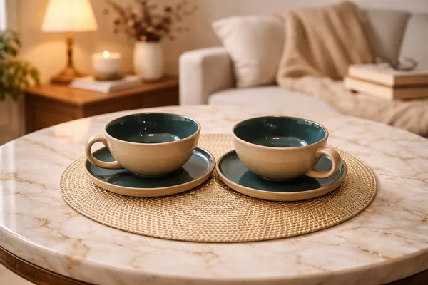 Brown_And_Green_Premium_Ceramic_Coffee_Mug_With_Dish