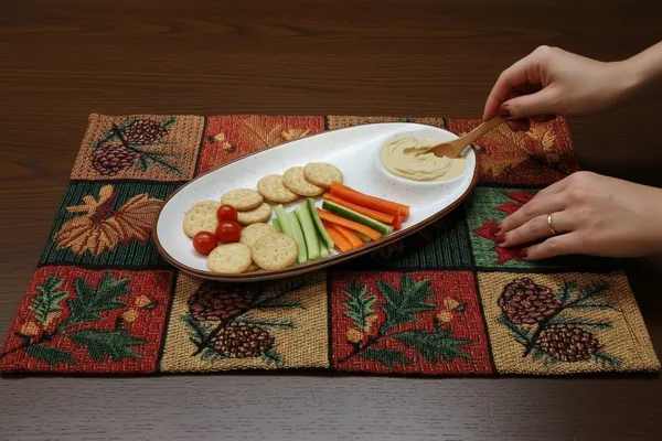White_Premium_Ceramic_Serving_Platter_With_Dip