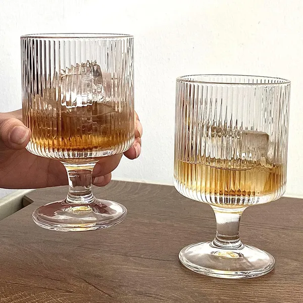 Fluted_Transparent_stemmed_&_ribbed_Goblet_set_of_6_225ml