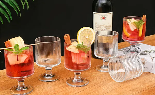 Fluted_Transparent_stemmed_&_ribbed_Goblet_set_of_6_225ml